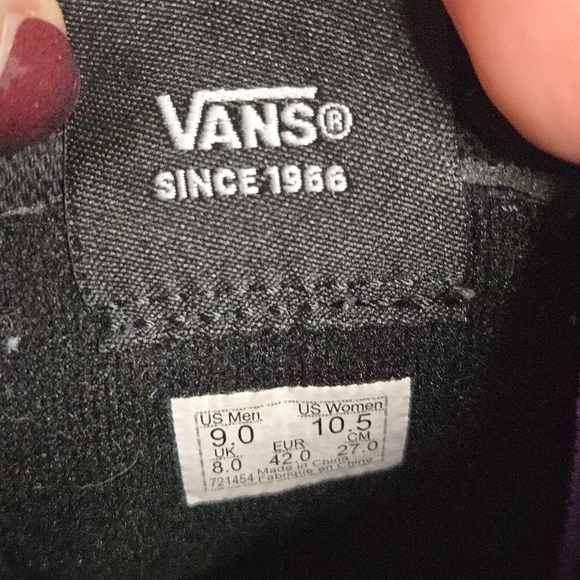 Vans Shoes Vans Sk8-Hi Lightning Bolt Purple Suede - Picture 5 of 7